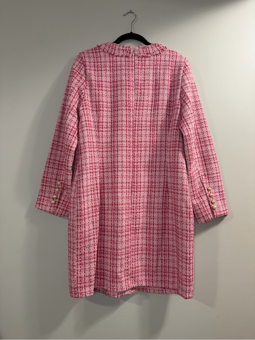 Nanette Lepore Pink Tweed Pearl-Button dress - Picture 2 of 4